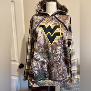 Upcycled West Virginia Game day hoodie